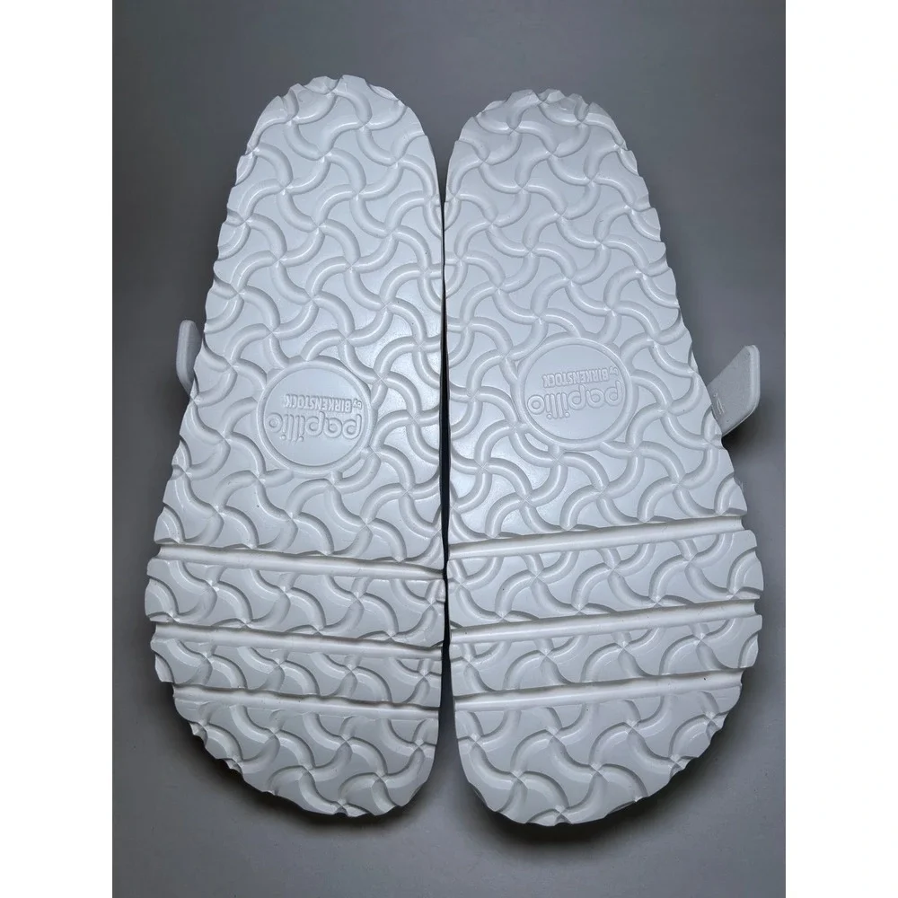 Papillio by Birkenstock White EVA Triple Strap Platform Slides Sandals Size 38